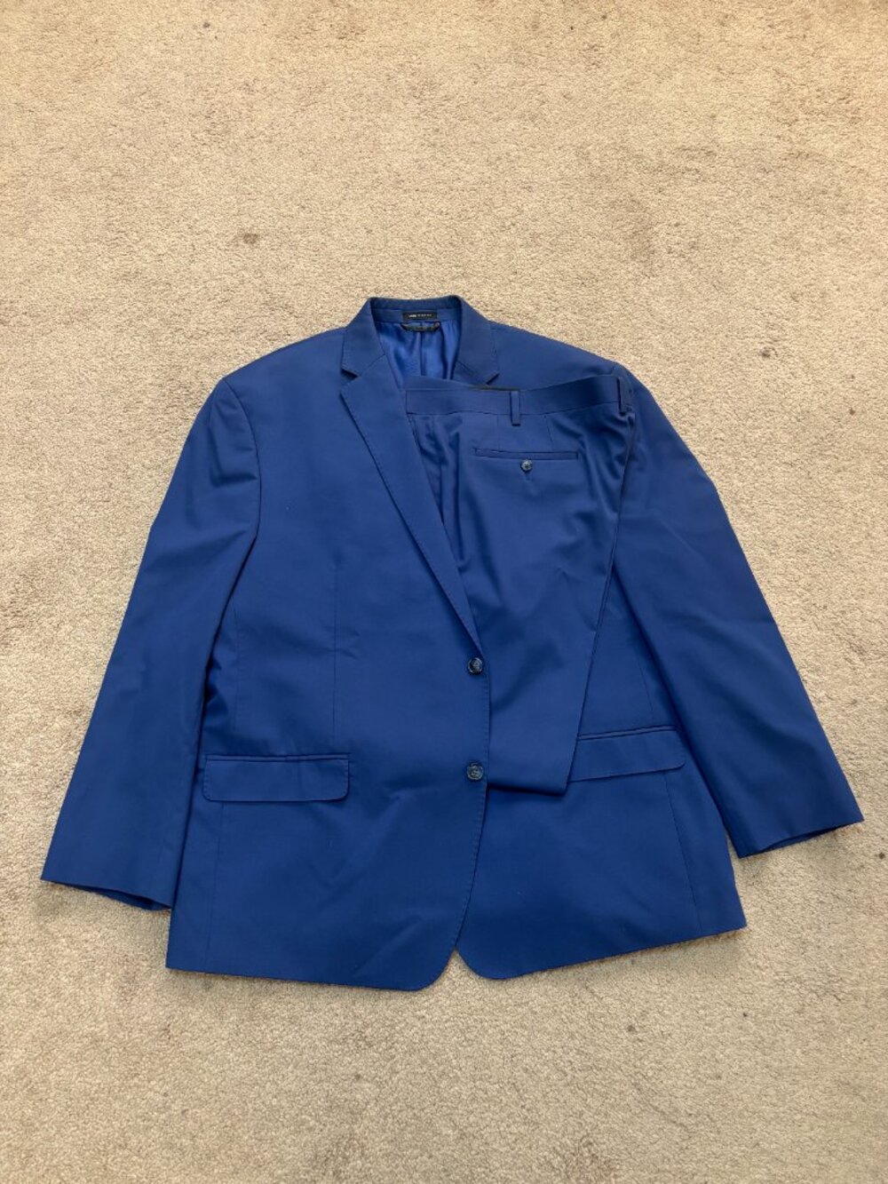 SEAN JOHN Suit (50R, Royal Blue, Polyester)